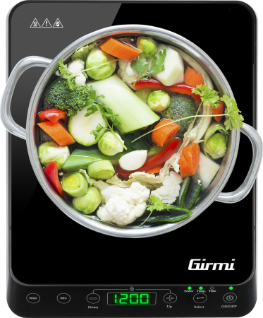 Plită electrică Gimi PI0400, 1 zonă, 27.5 cm, Touch, sticlă, Negru pukika.ro [1]