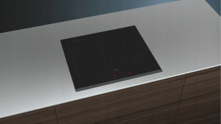 Plită Electrică Vitroceramică Siemens ED651HSC1E, 60 cm, 4 Zone, TouchSlider, PowerBoost, Timer, Sticlă Neagră pukika.ro [5]