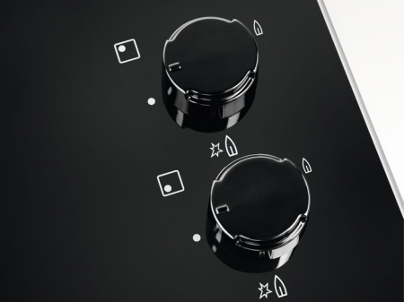 Plită pe Gaz Electrolux EGG6407K, 60 cm, 4 Arzătoare, Grătare Fontă, Aprindere Electrică, Siguranță Gaz, Negru pukika.ro [7]