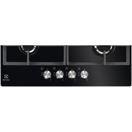 Plită pe Gaz Electrolux KGG6426K, 60 cm, 4 Arzătoare, Aprindere Electrică, Siguranță Gaz, Grătare Fontă, Negru pukika.ro [1]