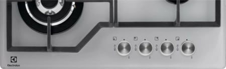 Plită pe Gaz Electrolux KGG64362S, 74 cm, 4 Arzătoare, Grătare Fontă, Inox pukika.ro [1]