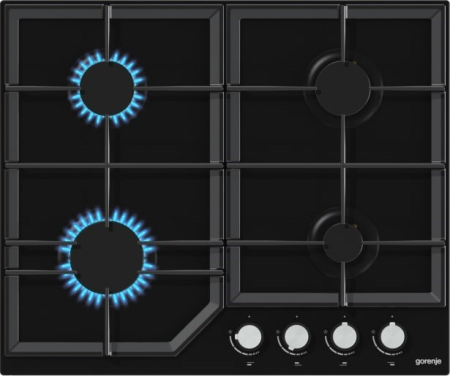 Plită pe gaz Gorenje GT641KB, 4 arzătoare, sticlă, Negru pukika.ro [1]