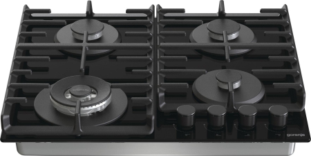 Plită pe gaz Gorenje GTW642SYB, 4 arzătoare, Sticlă, Negru pukika.ro [3]