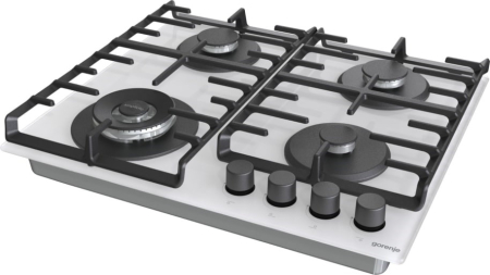 Plită pe gaz Gorenje GTW642SYW, 60 cm, 4 zone, sticlă, Alb pukika.ro [7]