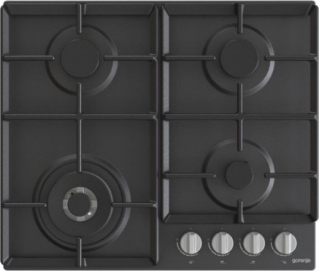 Plite - Plită pe gaz Gorenje GW641EXB, 60 cm, 4 zone, fontă, Negru pukika.ro