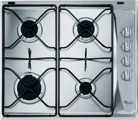 Plite - Plită pe Gaz Whirlpool AKM 268 IX, 58 cm, 4 Arzătoare, Aprindere Electrică, Inox pukika.ro