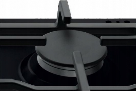 Plită pe Gaz Whirlpool TGML 660 NB, 58 cm, 4 Arzătoare, Grătare Fontă, Aprindere Electrică, Siguranță Gaz, Sticlă Neagră pukika.ro [3]