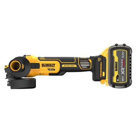 Polizor Unghiular DeWALT, 18 V, disc 125 mm, 9000 RPM, cu acumulator si incarcator, Galben pukika.ro [1]