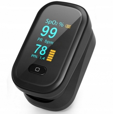 Pulsoximetru - Pulsoximetru pentru deget Oromed, cu display, interval de puls 30 - 240 BPM, Negru pukika.ro