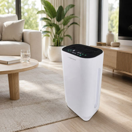 Purificator de Aer cu Ionizator Esperanza, Filtru HEPA, 50 mp, Alb pukika.ro [7]
