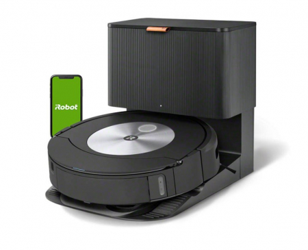 Robot Aspirator + Mop, Stație Auto Empty iRobot Roomba Combo J7+ C7556, Navigație PrecisionVision, Wi‑Fi, Negru pukika.ro [2]