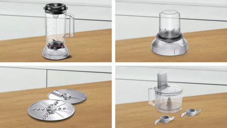 Robot de Bucătărie Bosch MCM3501M, 800 W, Bol 2.3 L, 2 Viteze, Blender, Macinare, Tocator, Negru pukika.ro [5]
