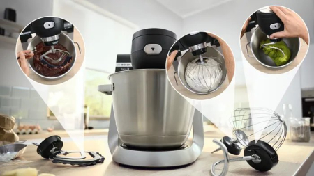 Robot de Bucătărie Bosch MUMS6ZS17, 1600 W, 6.8 L, 7 trepte viteză, Accesorii multiple, Argintiu pukika.ro [8]