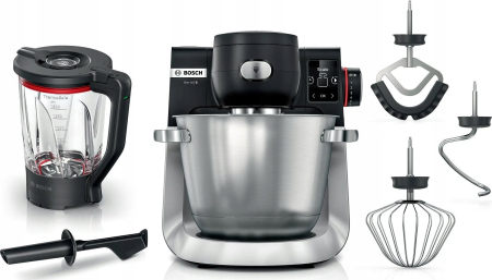 Roboți de Bucătărie - Robot de Bucătărie Bosch MUMS6ZS17, 1600 W, 6.8 L, 7 trepte viteză, Accesorii multiple, Argintiu pukika.ro