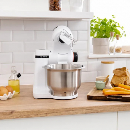 Robot de Bucătărie Bosch Serie 2 MUMS2EW40, 700 W, Bol 3.8 L, 4 Viteze, Blender, Frământare, Storcător, Mixare, Alb pukika.ro [3]