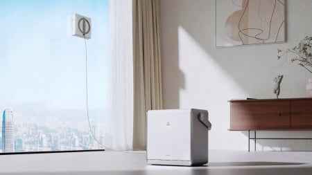 Robot de Curățare Geamuri Ecovacs Winbot W2 OMNI cu Stație OMNI, Baterie 4500 mAh, Suprapunere 5500 Pa, Detecție Margină, 63 dB, Alb pukika.ro [8]