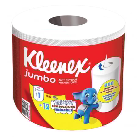 Igiena Si Ingrijire - Rola prosop de hartie pentru bucatarie Kleenex  Jumbo, 1 rola, 600 coli