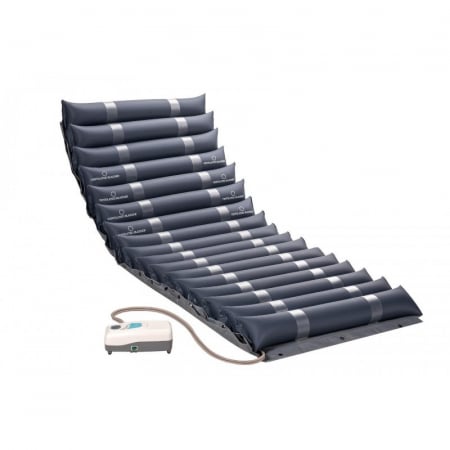 Saltele Antiescare - Saltea antiescare cu compresor MDH, greutate maxima 140 Kg, lungime 190 cm, PVC, Albastru pukika.ro