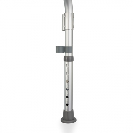 Scaun de baie cu spatar, inaltime reglabila, greutate maxima 136 Kg, Alb/Gri pukika.ro [3]