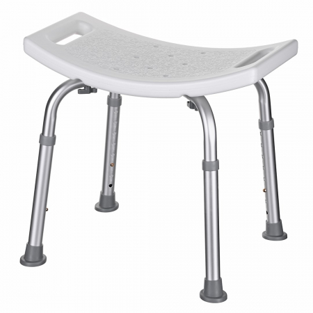 Scaun de baie dreptunghiular ActionMed, 4 picioare, inaltime ajustabila, greutate maxima 110 Kg, Alb/Gri pukika.ro [2]