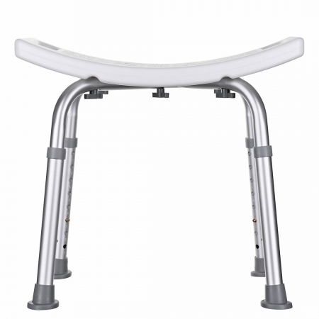 Scaun de baie dreptunghiular ActionMed, 4 picioare, inaltime ajustabila, greutate maxima 110 Kg, Alb/Gri pukika.ro [1]