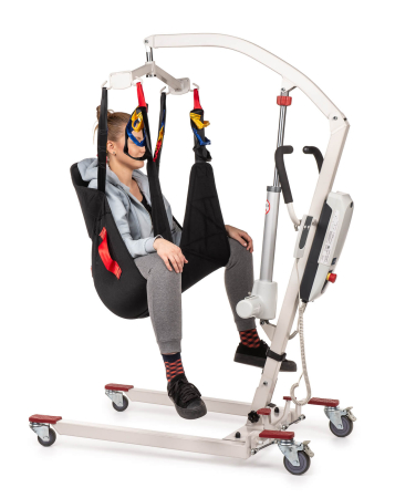 Scaun mobil de ridicare si transportare pentru persoane cu dizabilitati, cu telecomanda, greutate maxima 180 Kg, Alb pukika.ro [5]