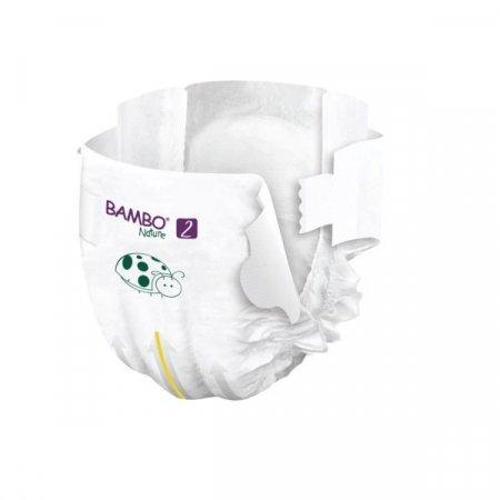 Scutece Bambo Nature, Eco-Friendly, Marimea 2, 3-6 kg, 30 bucati [3]