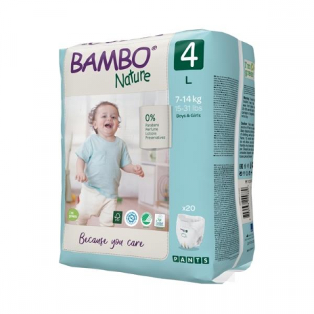 Scutece chilotel Bambo Nature Eco-Friendly, Marimea 4, 7-14 kg, 20 bucati [2]