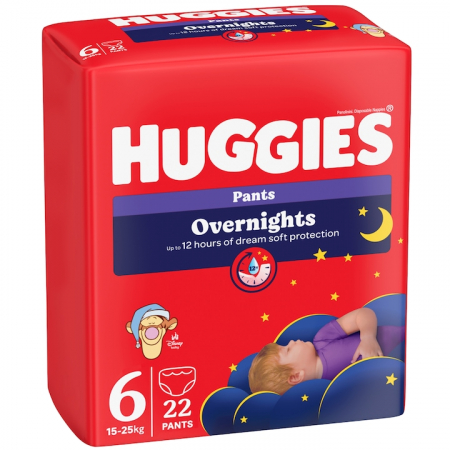 Scutece chilotel Huggies Elite Soft Overnight,Nr.6, 15-25 kg, 22 buc [1]