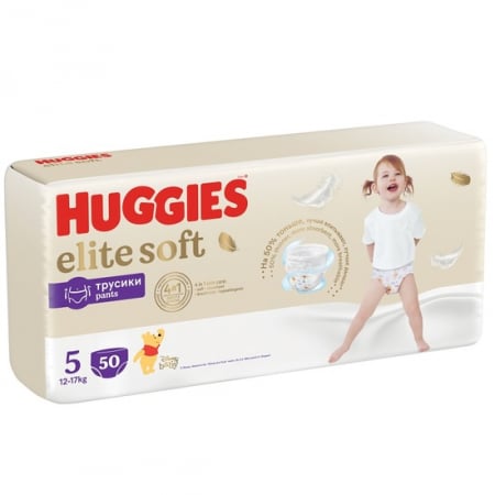 Promotii - Scutece chilotel Huggies Elite Soft Pants Giga, Marimea 5, 12-17 kg, 50 bucati