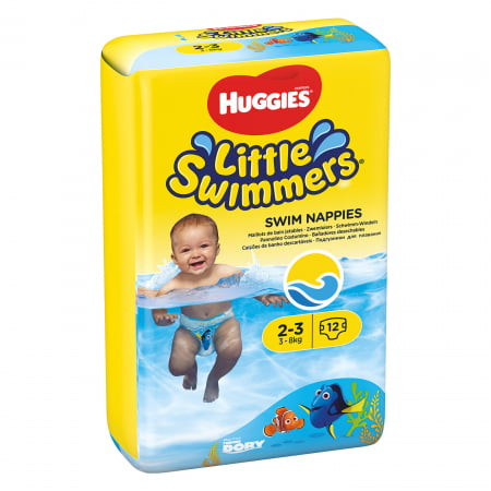 Pentru bebelusi - Scutece chilotel pentru apa Huggies Dory Little Swimmers, Marimea 2-3, 3-8 kg, 12 bucati