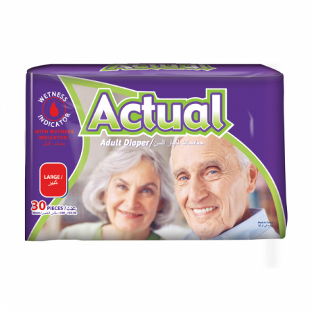 Produse incontinenta adulti - Scutece Incontinenta Adulti Actual Double L, 30 bucati