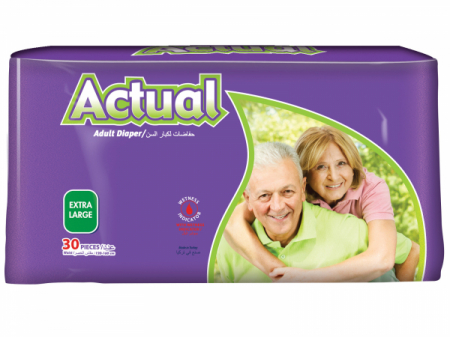Produse incontinenta adulti - Scutece Incontinenta Adulti Actual Double XL, 30 bucati