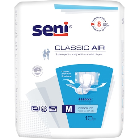 Produse incontinenta adulti - Scutece Adulti Seni Air Medium 75 110 10 Bucati  pukika.ro