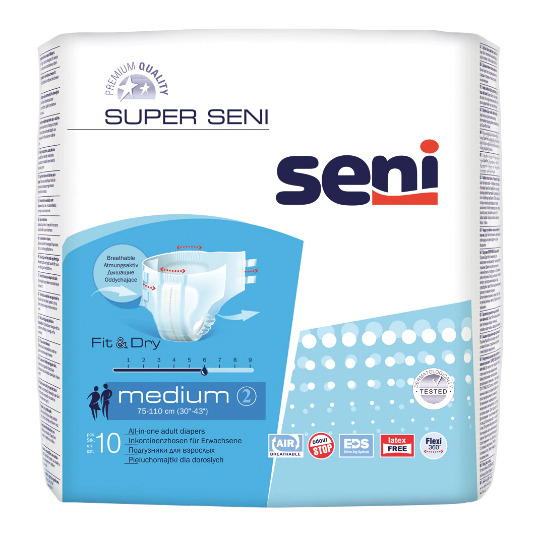 Scutece Adulti - Scutece Adulti Seni Medium 75 110 cm 10 Bucati pukika.ro