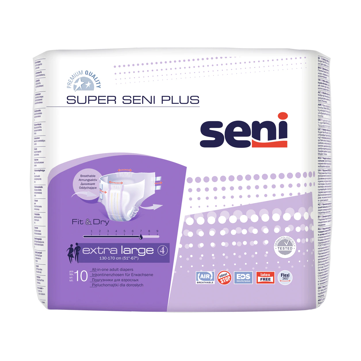 Scutece Adulti - Scutece Adulti Seni Extra Large 130 170 cm 10 Bucati pukika.ro