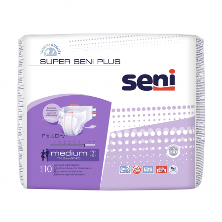 Promotii - Scutece Adulti Seni Plus Medium 75 110 cm 10 Bucati pukika.ro