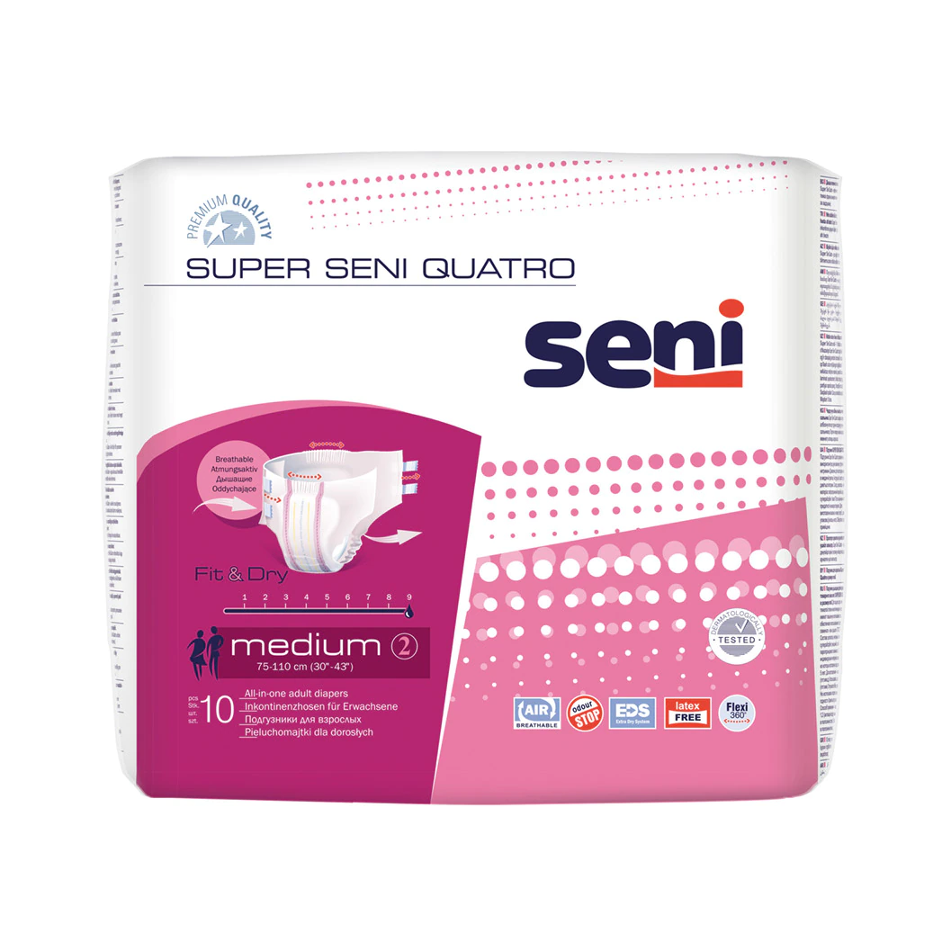 Produse incontinenta adulti - Scutece Adulti Seni Medium 75 110 cm 10 Bucati pukika.ro