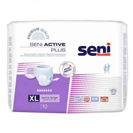 Produse incontinenta adulti - Scutece Adulti Seni Plus Extra Large 120 160 cm 10 Bucati pukika.ro