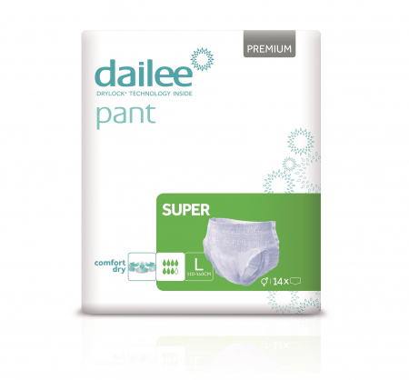 Promotii - Scutece Incontinenta pentru adulti Tip Chilot Dailee Pant Premium Super, 7 pic., marimea L, 14 buc