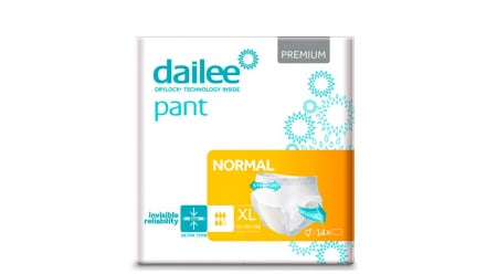 Promotii - Scutece Incontinenta pentru adulti Tip Chilot DAILEE Pants Adult Premium Air Tubes 5 Picaturi, XL 130-160 cm, 14 bucati