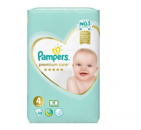 Pentru bebelusi - Scutece Pampers Premium Care nr. 4, 68 buc