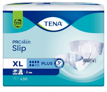 Scutece Adulti - Scutece pentru incontinenta adulti Tena Slip Original Plus XL, 30 bucati