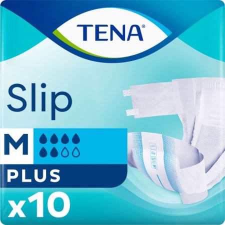 Promotii - Scutece pentru incontinenta adulti  Tena Slip Plus, M, 10 bucati