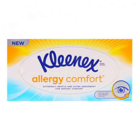 Igiena Si Ingrijire - Servetele igienice uscate Kleenex BOX Allergy Comfort, 1 cutie, 56 bucati