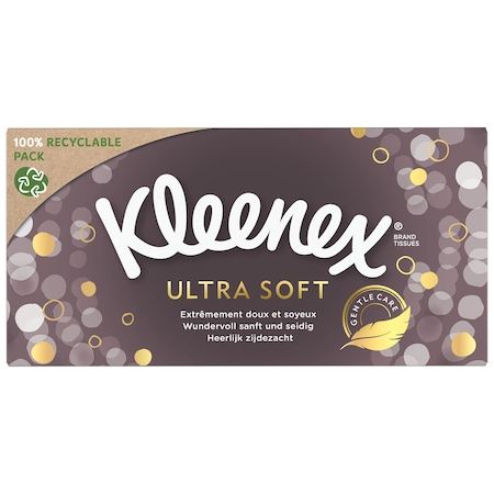 Igiena Si Ingrijire - Servetele igienice uscate Kleenex BOX Ultra Soft, 1 cutie, 72 bucati