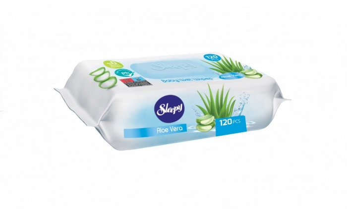 Servetele Umede Bebelusi - Servetele umede bebelusi Sleepy Aloe Vera, cu aroma de Aloe Vera, 1 pachet, 120 bucati