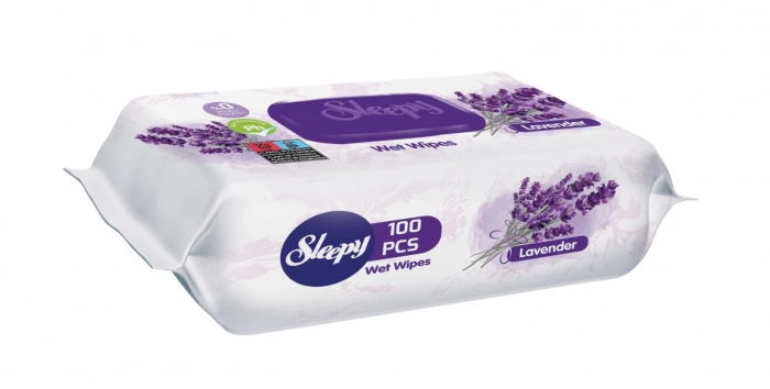Servetele Umede Bebelusi - Servetele umede bebelusi Sleepy Lavender, cu aroma de lavanda, 1 pachet, 100 bucati