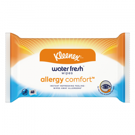 Igiena Si Ingrijire - Servetele umede Kleenex Water Fresh Allergy Comfort, 1 pachet, 40 bucati