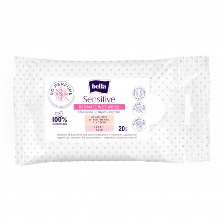 Promotii - Servetele umede pentru igiena intima Bella Sensitive, 20 bucati